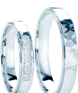 Modern wedding rings